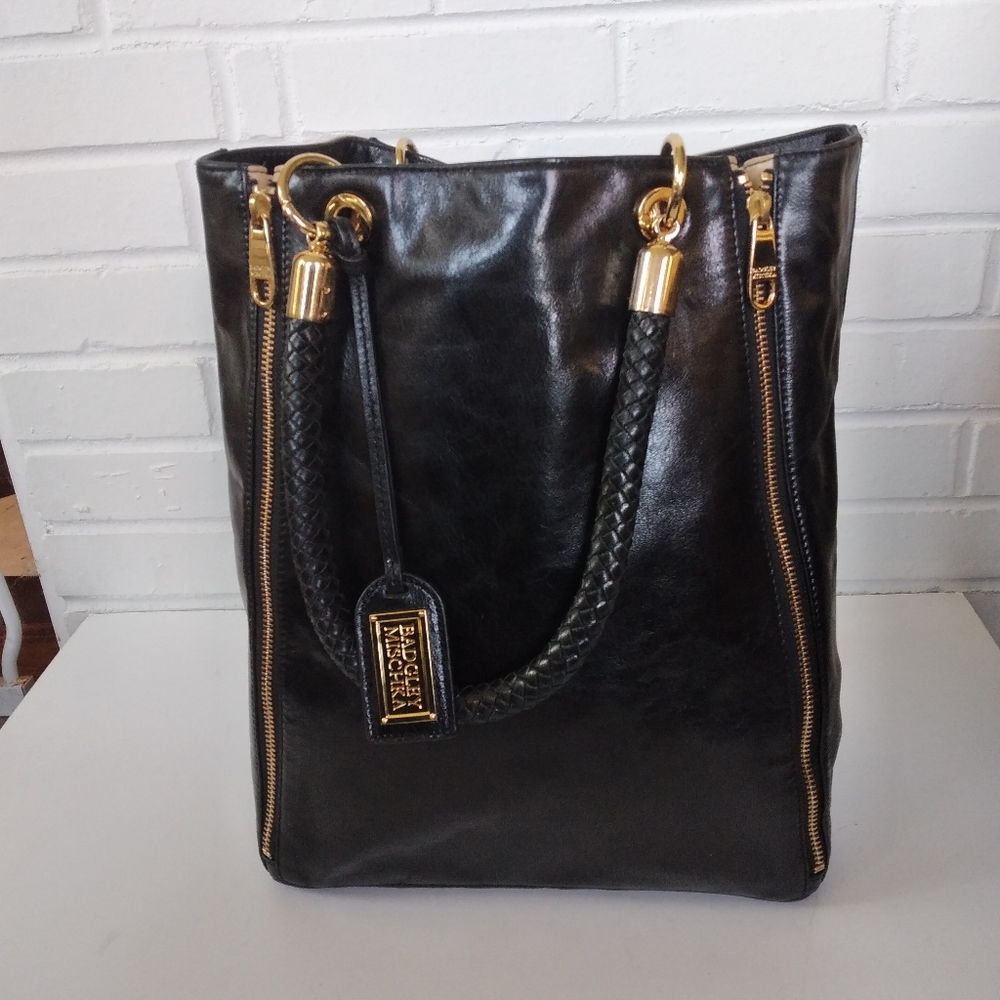 Badgley Mischka Tote black leather